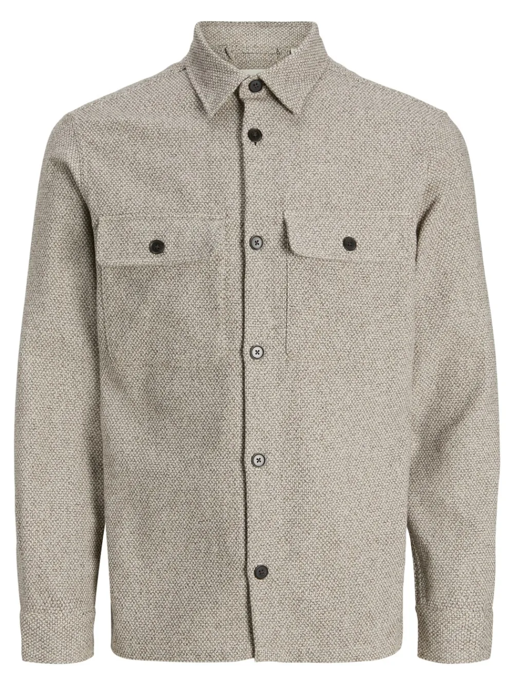 Jack&Jones Rayle Melange Solid Overshirt, , M- Overshirts