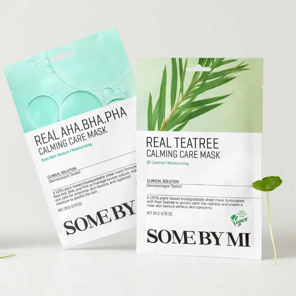 Hot Real AHA BHA PHA Calming Care Mask, 1 stk Hudpleje