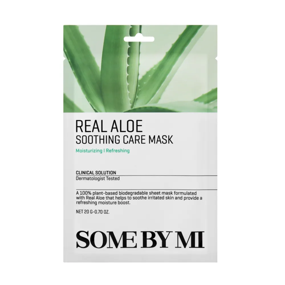 Online Real Aloe Soothing Care Mask, 1 stk Hudpleje