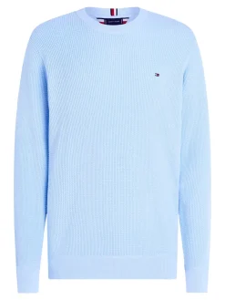 Outlet Refined Structure Crew Neck Pullover, , XL Strik