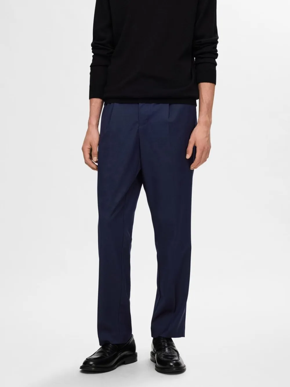 Selected Homme 190-Reg Tapered Leroy Pleat Bukser, , L- Bukser & Chinos