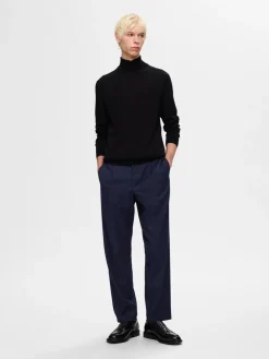 Selected Homme 190-Reg Tapered Leroy Pleat Bukser, , L- Bukser & Chinos