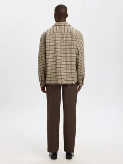 Selected Homme Regari Wool Blend Overshirt, , XL- Overshirts