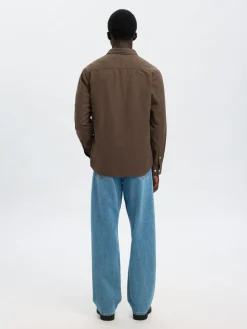 Selected Homme Regnoah Brushed Twist Skjorte, , M- Skjorter