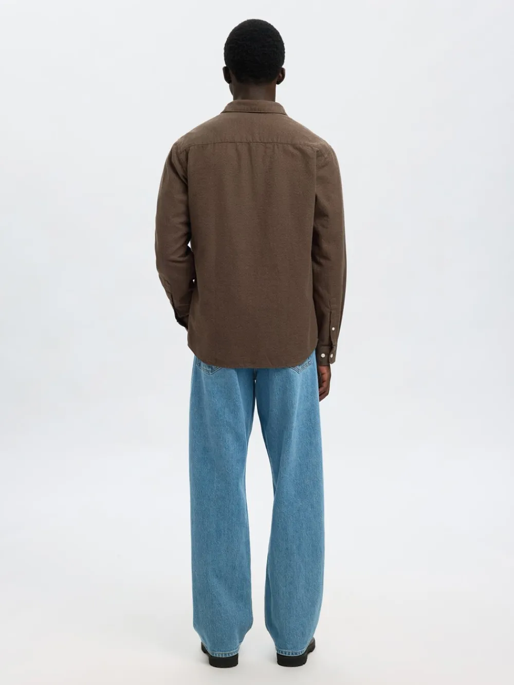 Selected Homme Regnoah Brushed Twist Skjorte, , M- Skjorter
