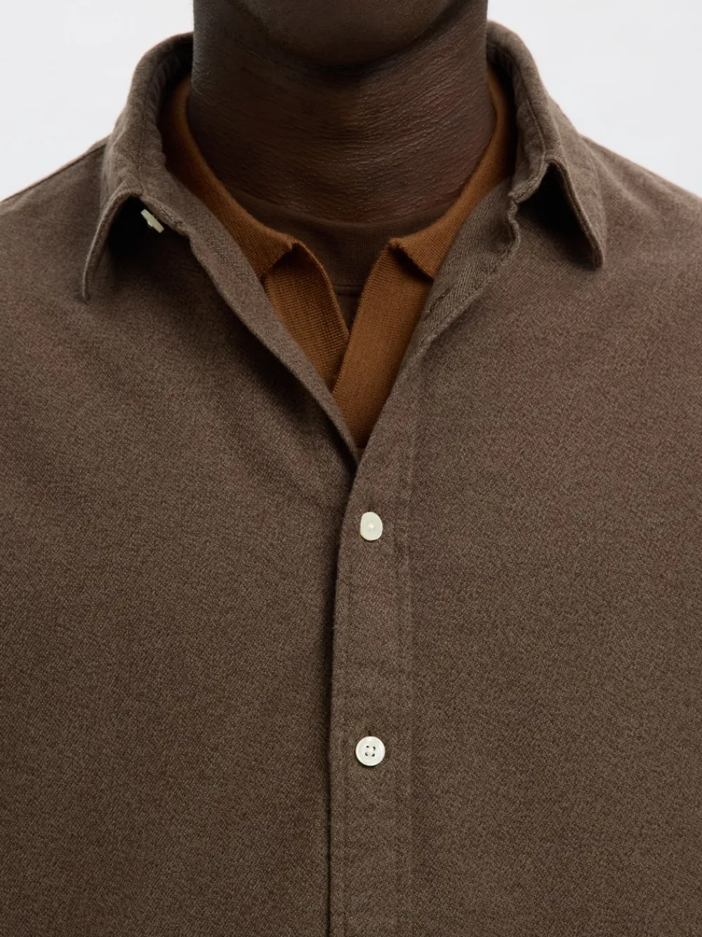 Selected Homme Regnoah Brushed Twist Skjorte, , M- Skjorter