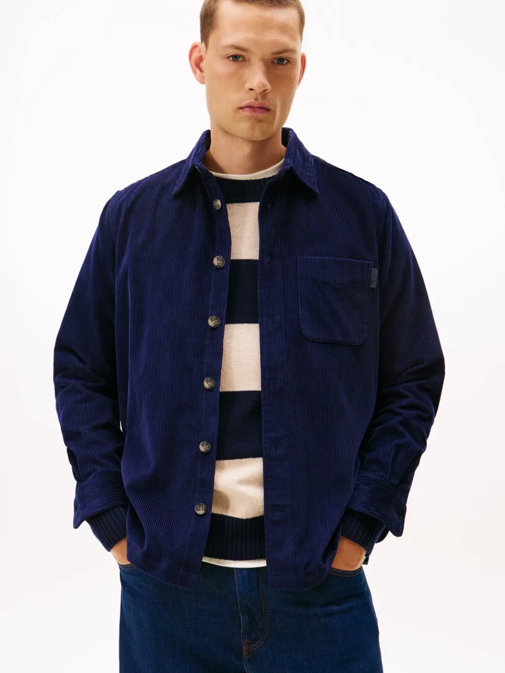 Tommy Hilfiger Relaxed Corduroy Overshirt, , XXL- Overshirts