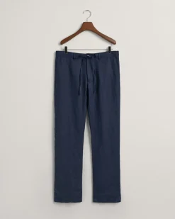 GANT Relaxed Fit Hørbukser, , S- Bukser & Chinos