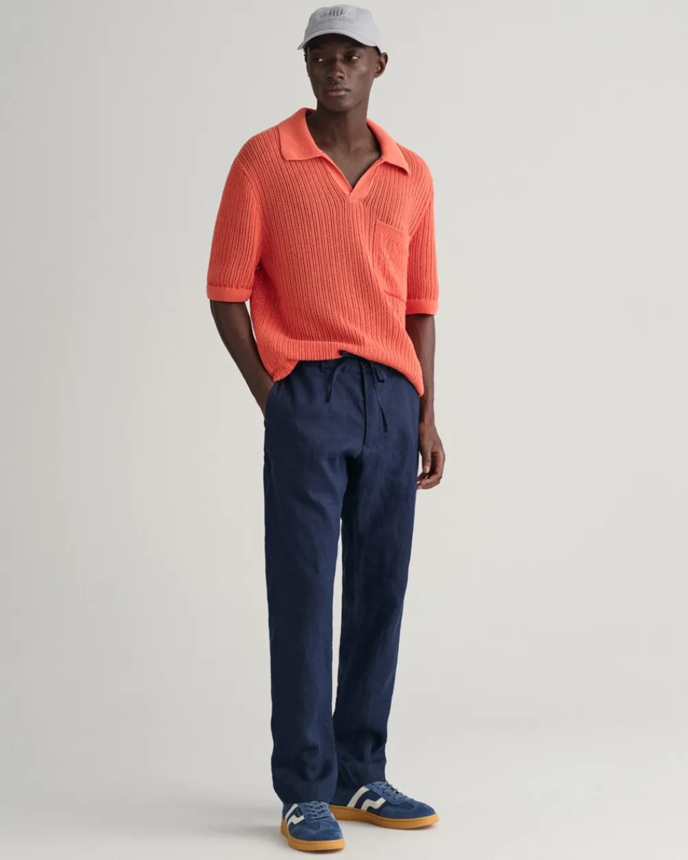 GANT Relaxed Fit Hørbukser, , S- Bukser & Chinos