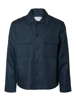 Relaxed-Wyatt Linen Overshirt, , 54 Overshirts