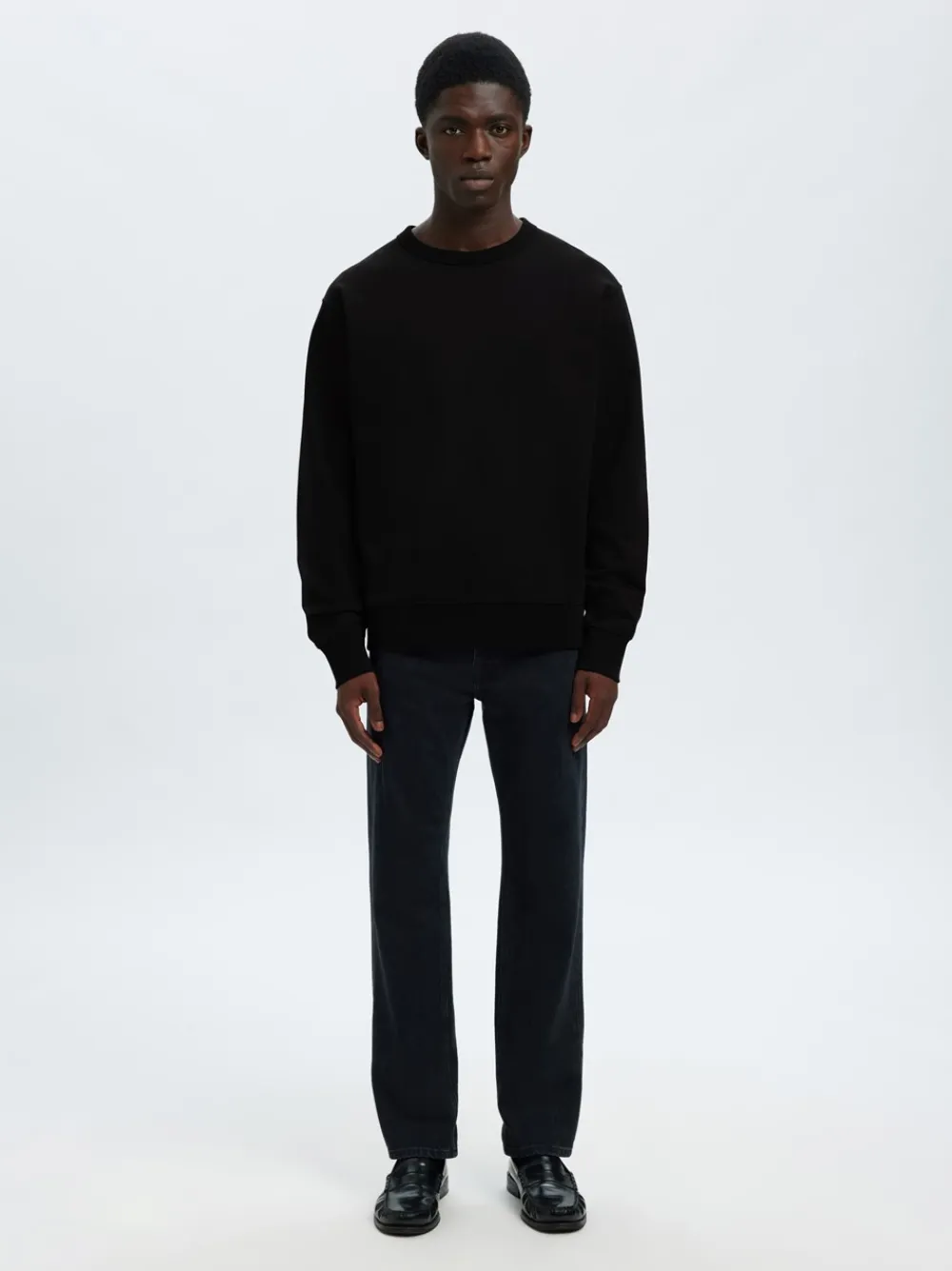 Selected Homme Relaxluke Crew Neck Sweatshirt, , L- Sweatshirts & Trøjer