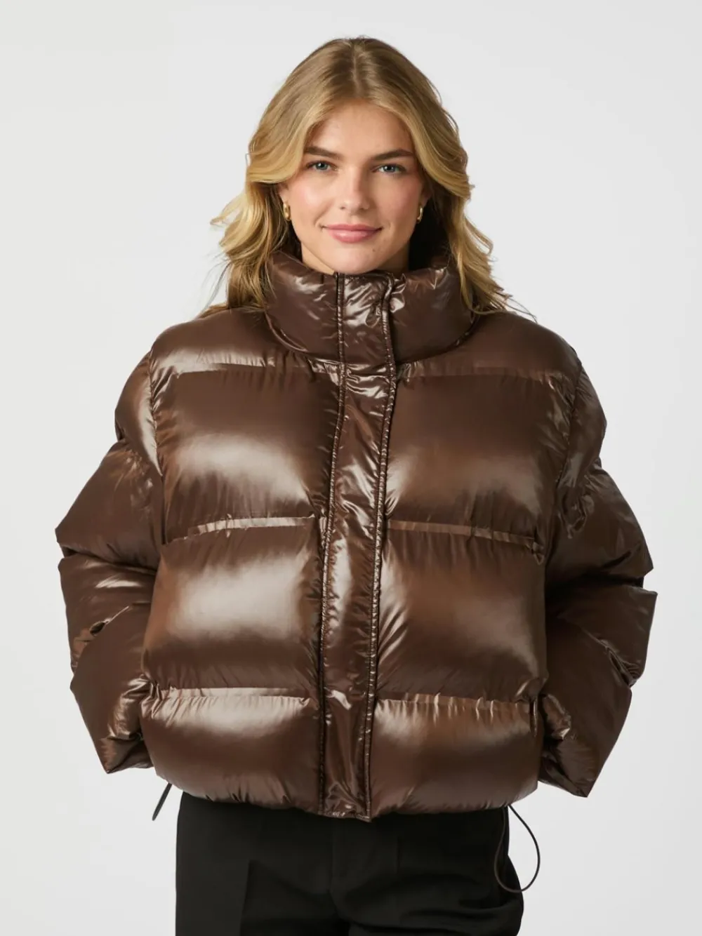 Neo Noir Rhea Shiny Puffer Jakke, , 34-Dame Jakker & Frakker