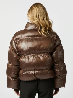 Neo Noir Rhea Shiny Puffer Jakke, , 34-Dame Jakker & Frakker