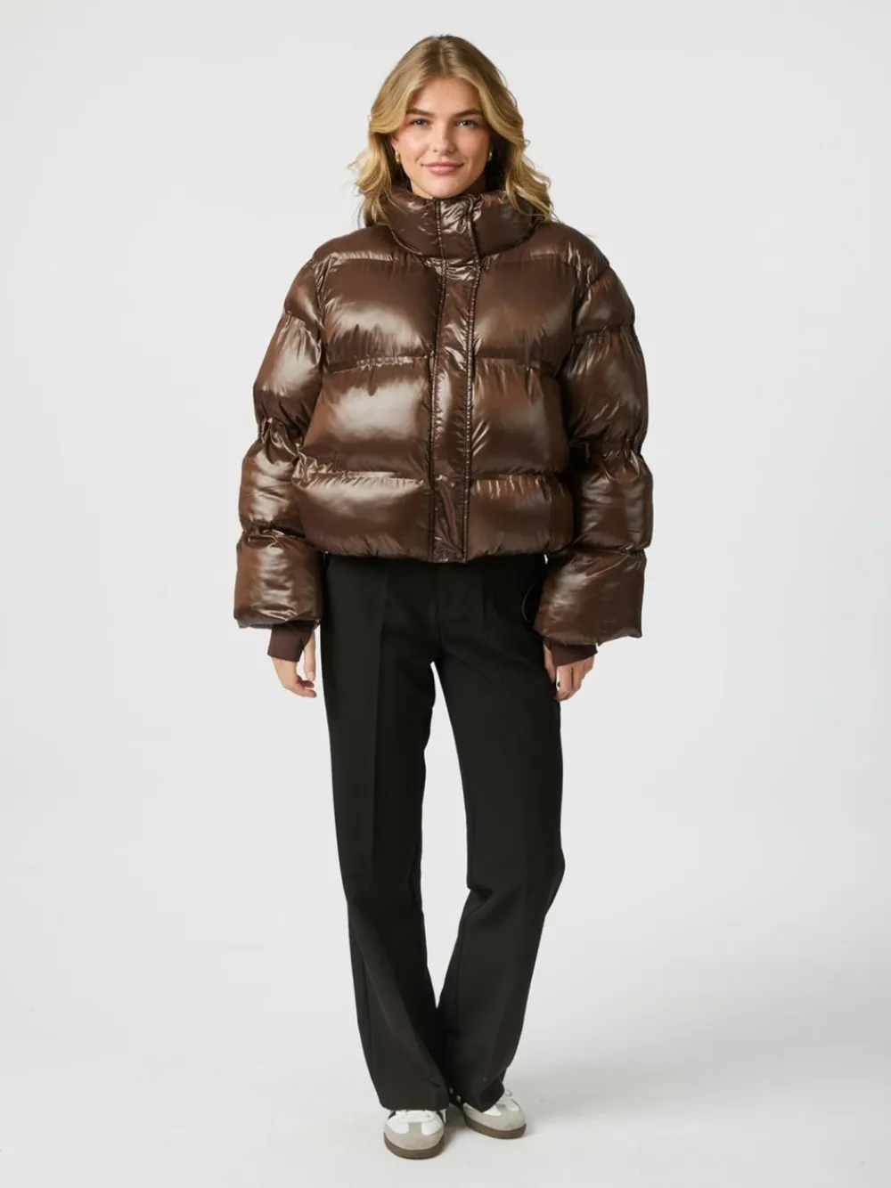 Neo Noir Rhea Shiny Puffer Jakke, , 34-Dame Jakker & Frakker