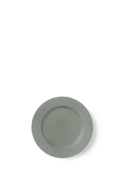 Lyngby Porcelæn Rhombe Earth Frokosttallerken, , Ø21 cm- Tallerkener