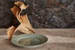 Lyngby Porcelæn Rhombe Earth Frokosttallerken, , Ø21 cm- Tallerkener