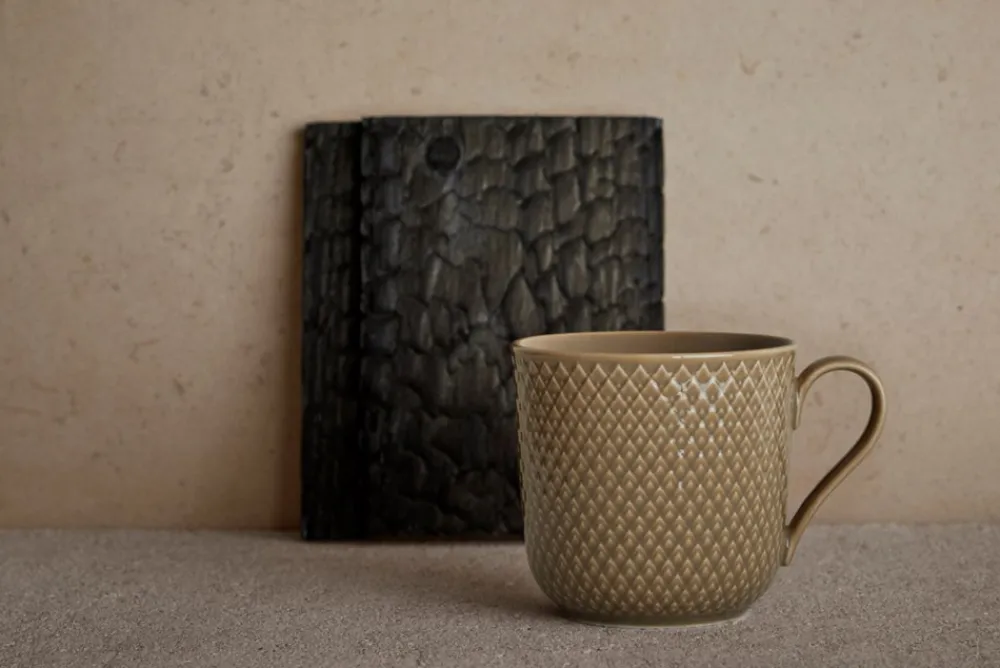 Lyngby Porcelæn Rhombe Earth Krus, , 39 cl- Krus & Kopper