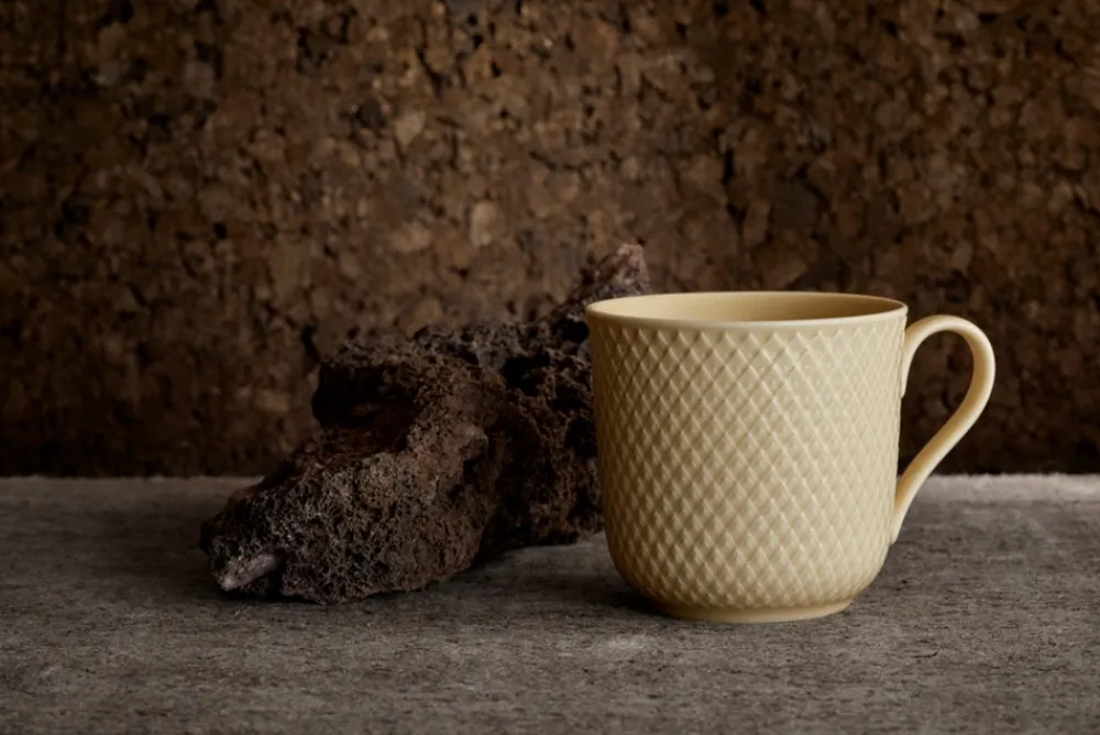 Lyngby Porcelæn Rhombe Earth Krus, , 39 cl- Krus & Kopper