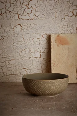 Lyngby Porcelæn Rhombe Earth Skål, , Ø15,5 cm- Fade & Skåle