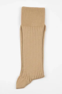Sale Ribbed Cotton Strømper, , 43-46 Strømper