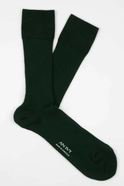 Sale Ribbed Cotton Strømper, , 43-46 Strømper
