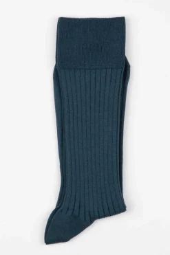 Sale Ribbed Cotton Strømper, , 43-46 Strømper