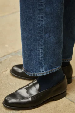 Hot Ribbed Cotton Strømper, , 43-46 Strømper