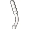 Sinful Ribbed Glas Dildo- Sexlegetøj