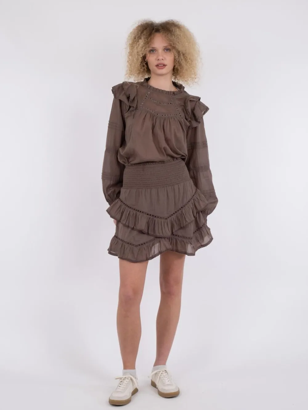 Neo Noir Ricki S Voile Nederdel, , 38-Dame Nederdele