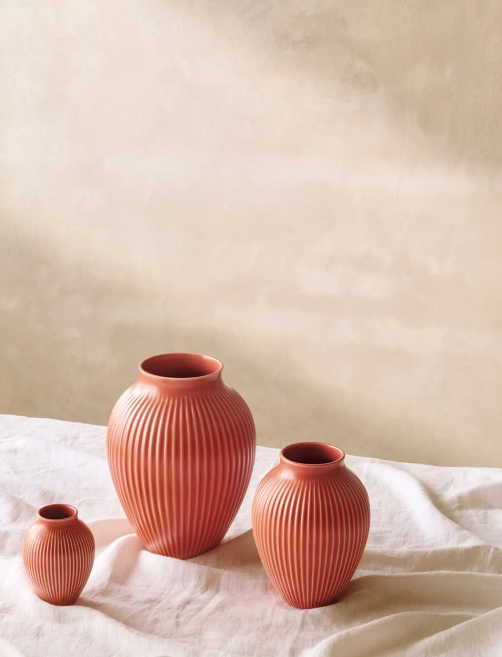 Knabstrup Riflet Vase,- Vaser & Urtepotteskjulere
