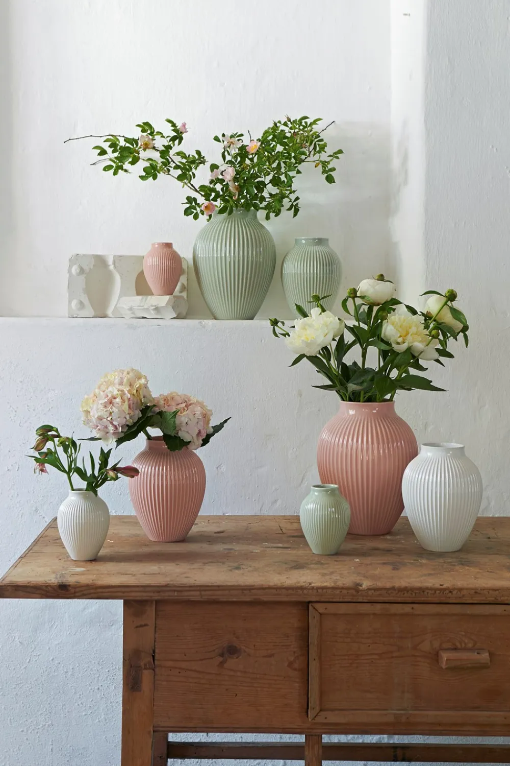 Online Riflet Vase, , H12,5 cm Vaser & Urtepotteskjulere|Stue