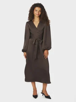 Clearance Rimini Heavy Sateen Kjole, , 38 Dame Kjoler