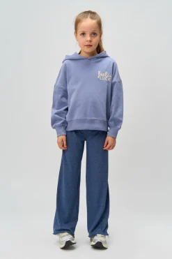 THE NEW Rina Wide Glitter Rib Bukser, , 146-152 cm-Børn Bukser & Leggings