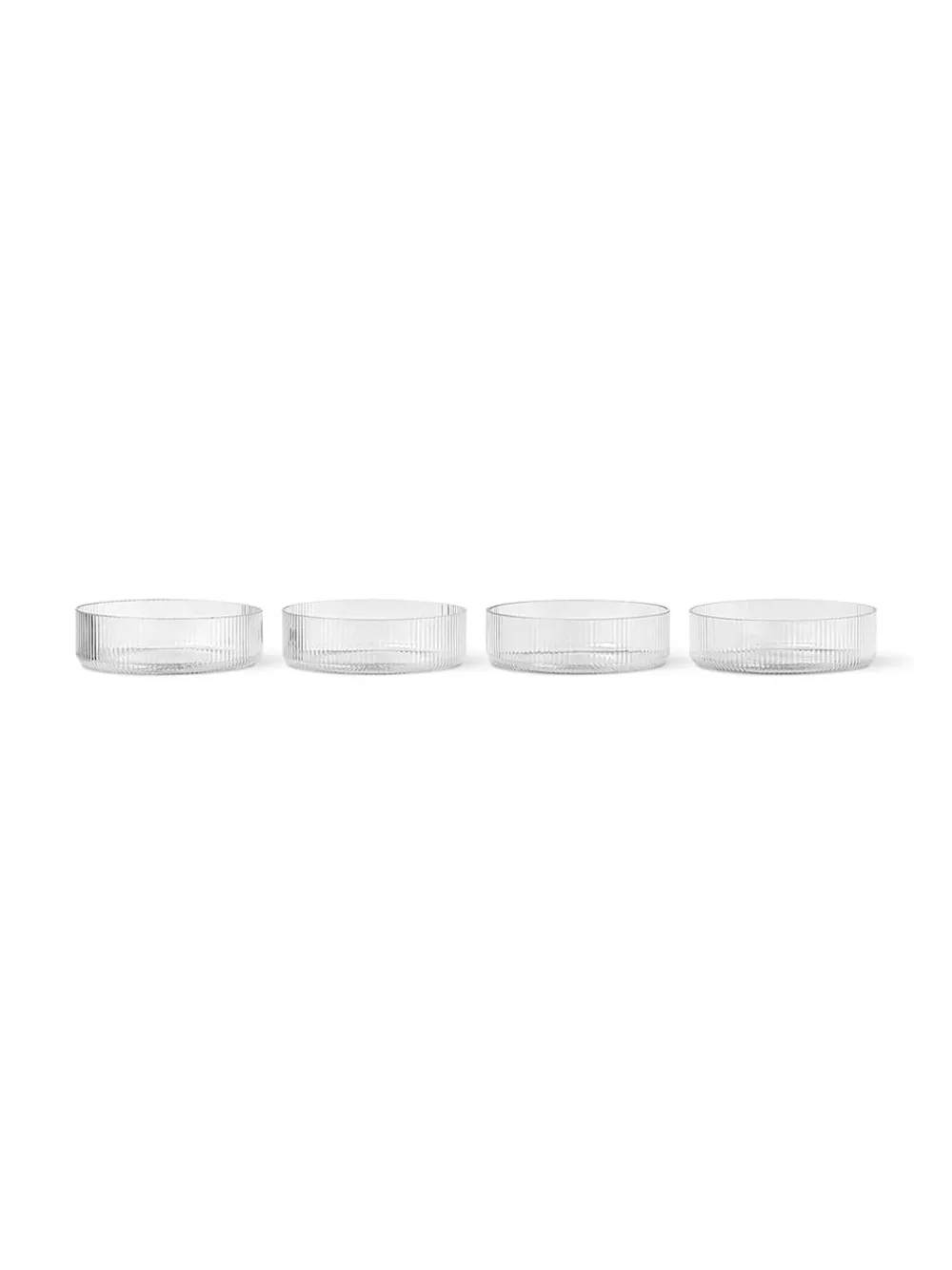 Clearance Ripple 4-pak Serveringsskåle, , Ø12 cm Fade & Skåle