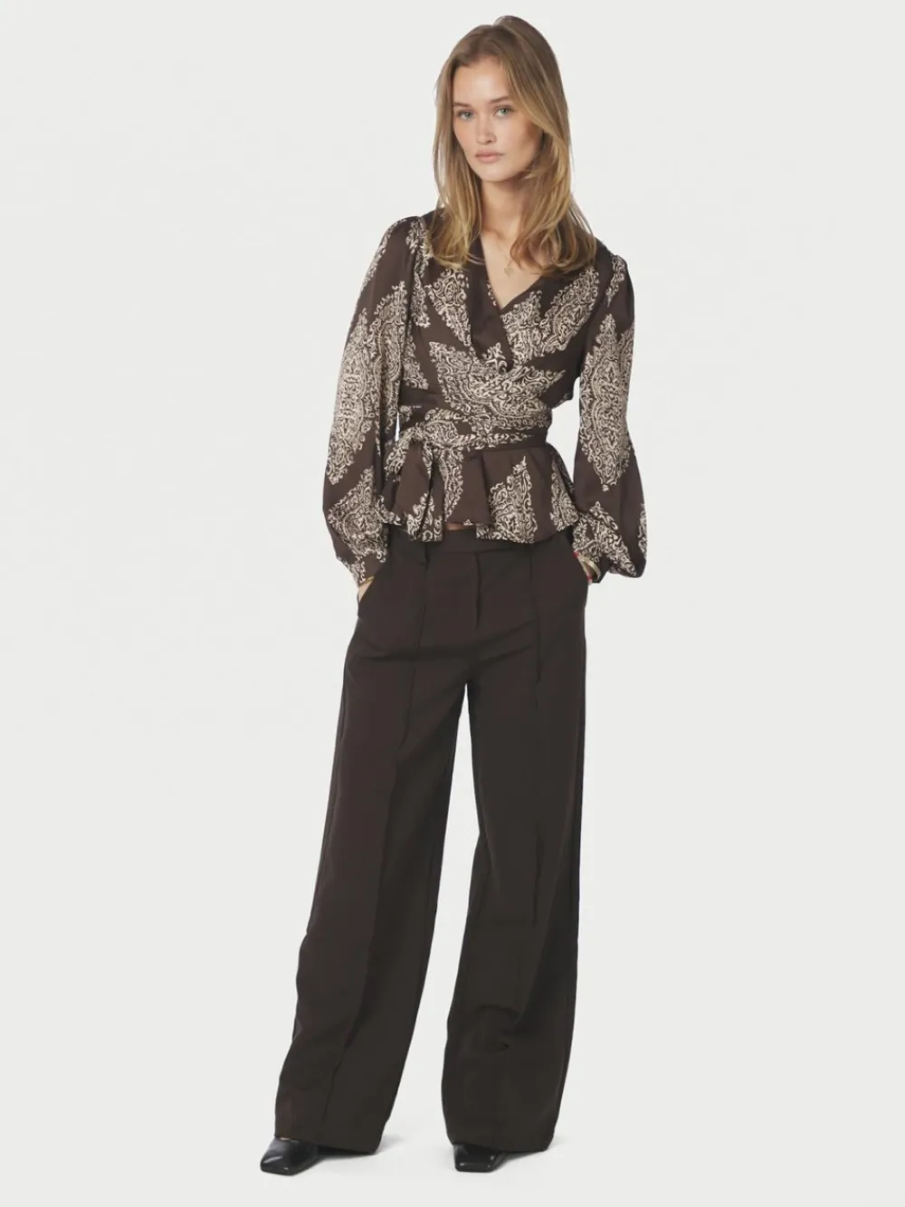 Hot Rista Paisley Drop Bluse, , 36 Dame Bluser & Skjorter