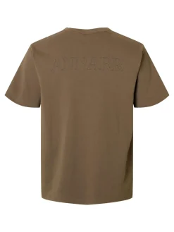 Annarr Ro O-Neck Emb T-shirt, , L- T-Shirts & Poloer