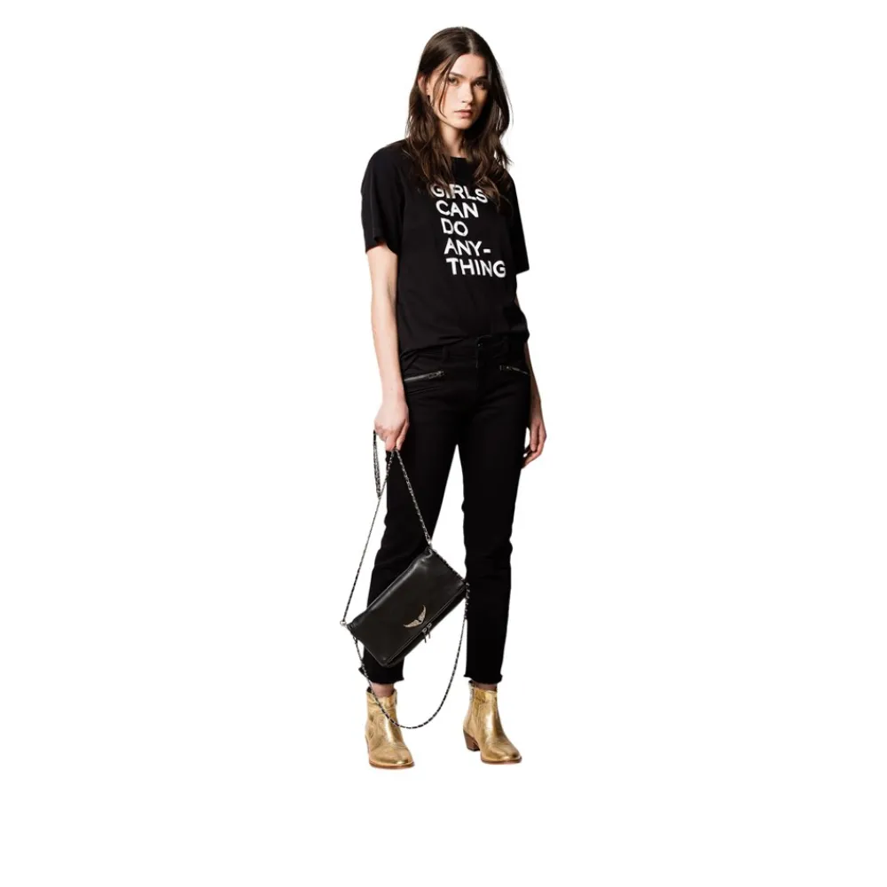 Zadig & Voltaire Rock Taske, Black-Dame Crossovers & Skuldertasker