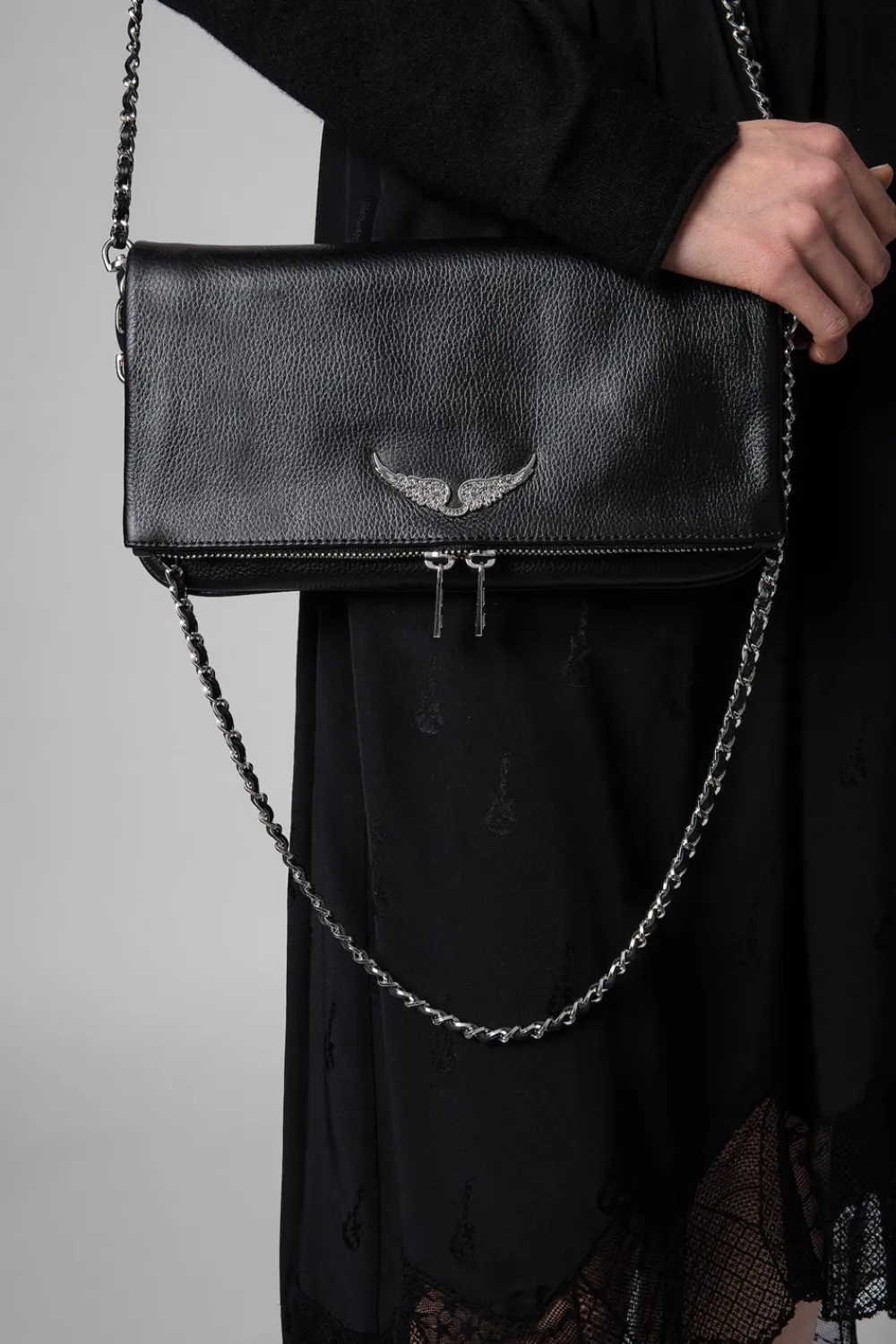 Zadig & Voltaire Rock Taske, Black-Dame Crossovers & Skuldertasker
