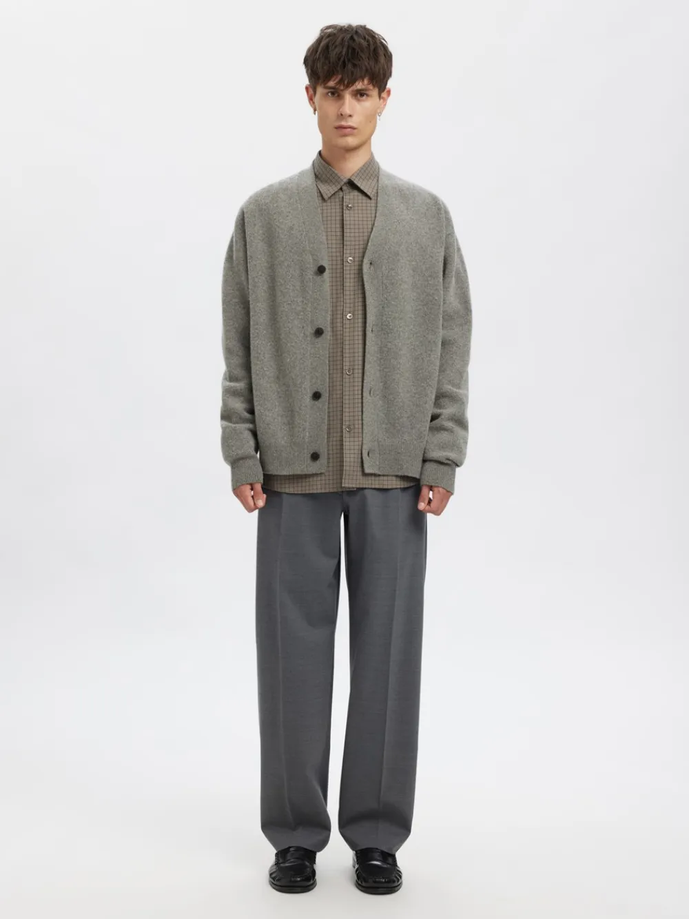 Annarr Rolf Knit Wool Cardigan, , XXL- Cardigans