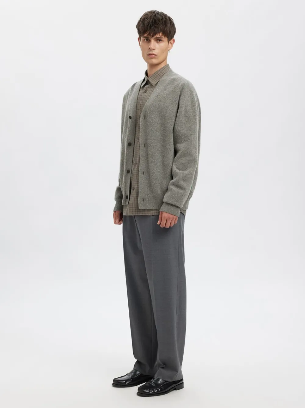 Annarr Rolf Knit Wool Cardigan, , XXL- Cardigans