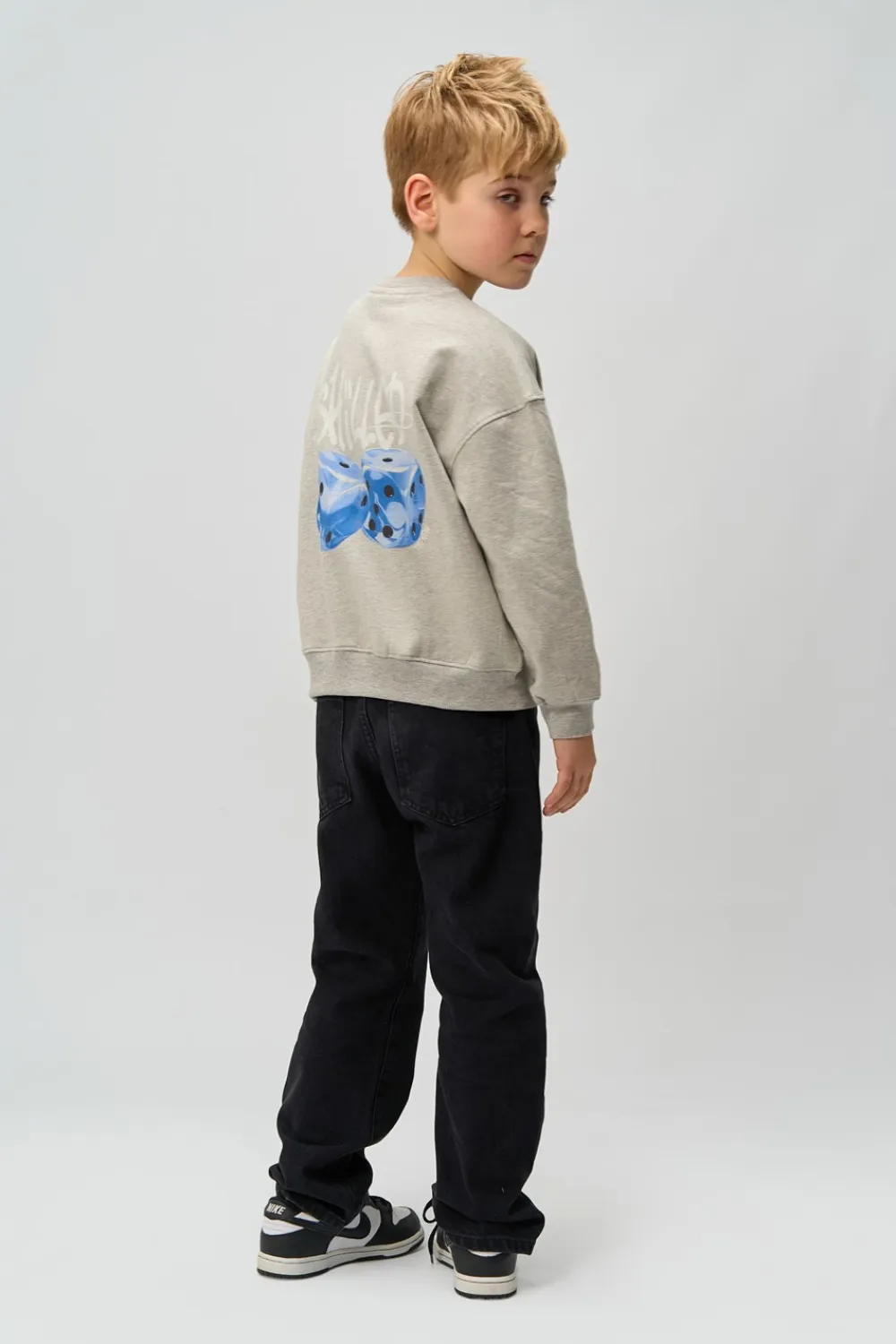 New Ron Oversize Sweatshirt, , 134-140 cm Børn Strik & Sweatshirts