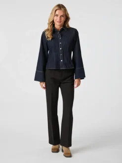 Discount Rosa Denim Skjorte, , 34 Dame Bluser & Skjorter