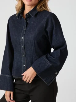 Discount Rosa Denim Skjorte, , 34 Dame Bluser & Skjorter