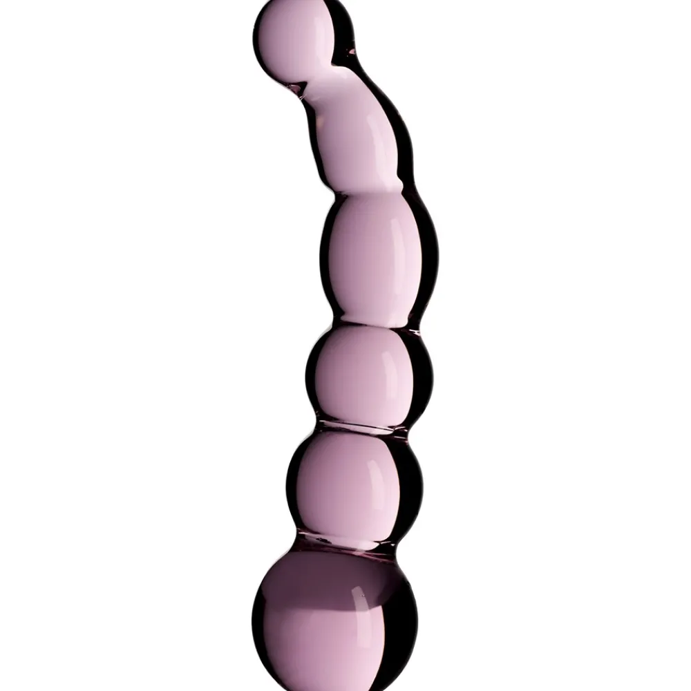 Sinful Rosa Groove Glas Dildo- Sexlegetøj