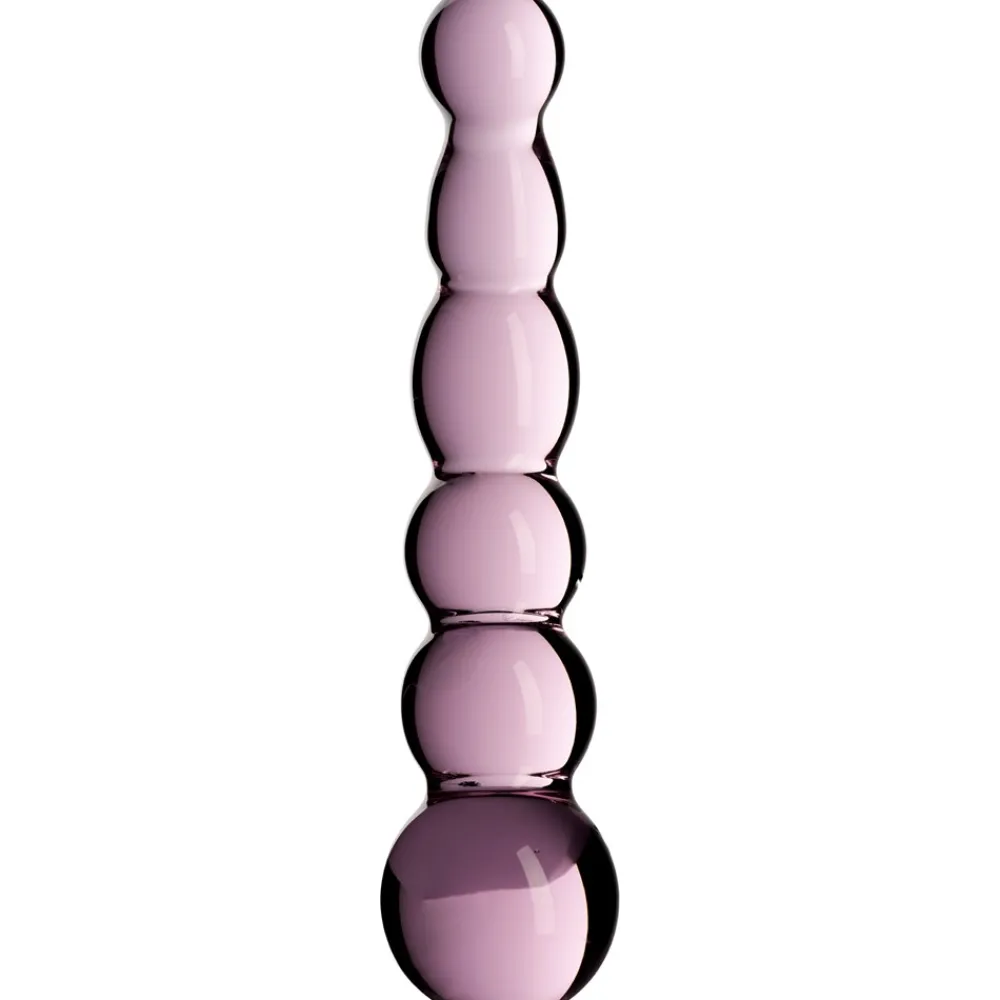 Sinful Rosa Groove Glas Dildo- Sexlegetøj