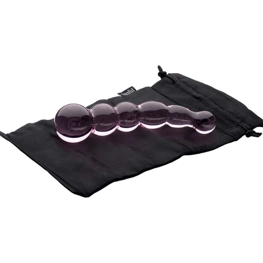 Sinful Rosa Groove Glas Dildo- Sexlegetøj