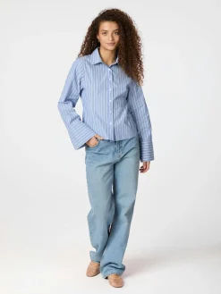 Sale Rosa Stripe Shirt, , 36 Dame Bluser & Skjorter