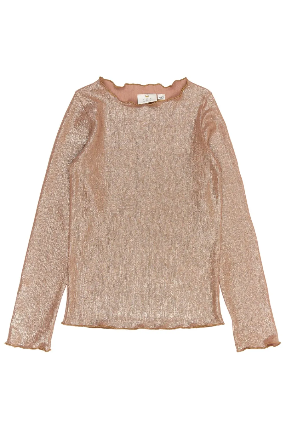 Discount Rosalind Langærmet Glitter Bluse, , 134-140 cm Børn Bluser