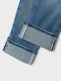 Discount Rose Straight Fold Jeans, , 152 cm Børn Jeans