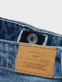 Discount Rose Straight Fold Jeans, , 152 cm Børn Jeans
